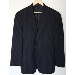 JOSEPH ABBOUD Nordstrom Mens Blue Striped Blazer Sport Coat Pants Suit 39R 33W